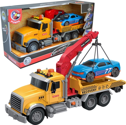 Laweta z samochodem wyścigowym 1:12