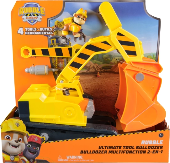 Psi Patrol Rubble i jego ekipa – buldozer z narzędziami i figurką