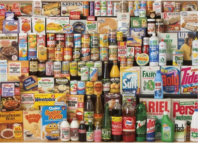 Puzzle GIBSONS Rok 1980 Koszyk na zakupy 1000 elementów