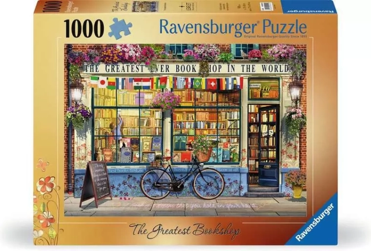 Puzzle Ravensburger „Wspaniała księgarnia” 1000 elementów