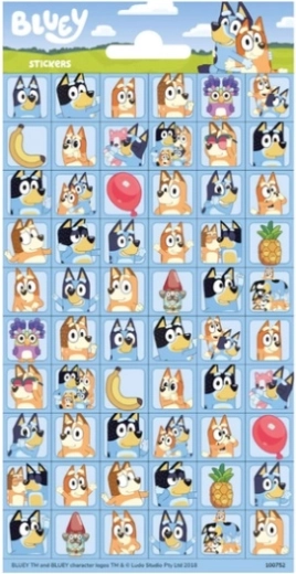 Bluey mini naklejki – 60 szt.