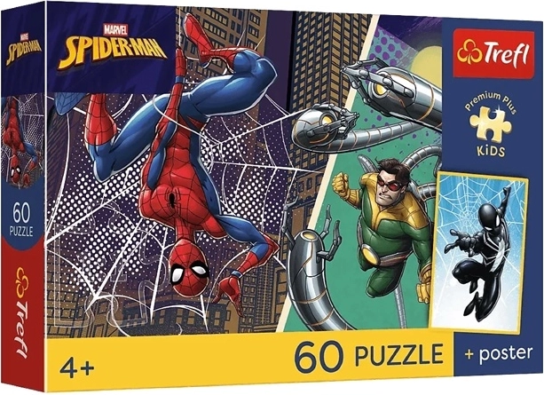 Puzzle Premium Plus dla dzieci Marvel: Superbohaterski dzień, 60 elementów