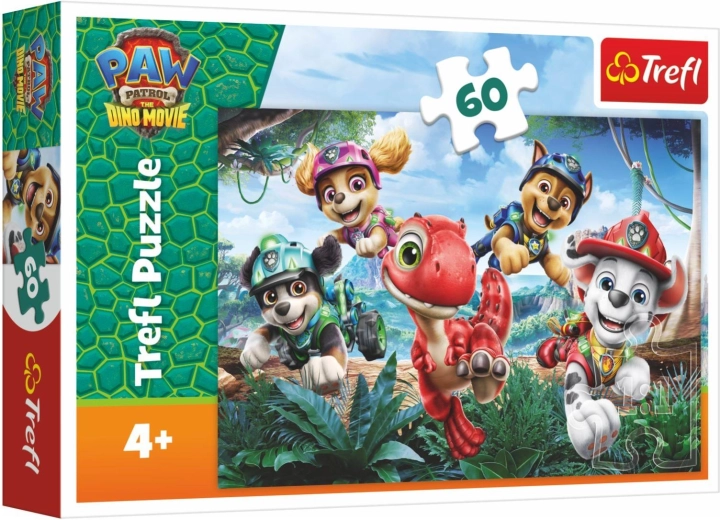 Puzzle Psi Patrol (Paw Patrol) Dino Movie – Dino ratunek, 60 elementów