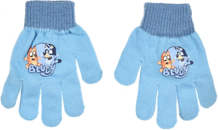 Dziecięce zimowe rękawiczki Bluey - 1 sztuka