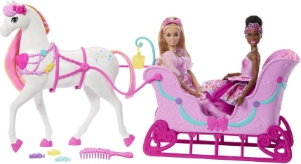 Barbie Dziadek do orzechów – sanie z koniem