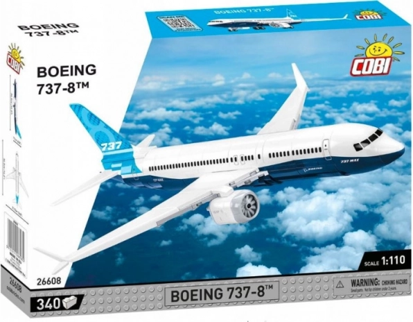 zestaw konstrukcyjny samolotu boeing 737-8 od cobi