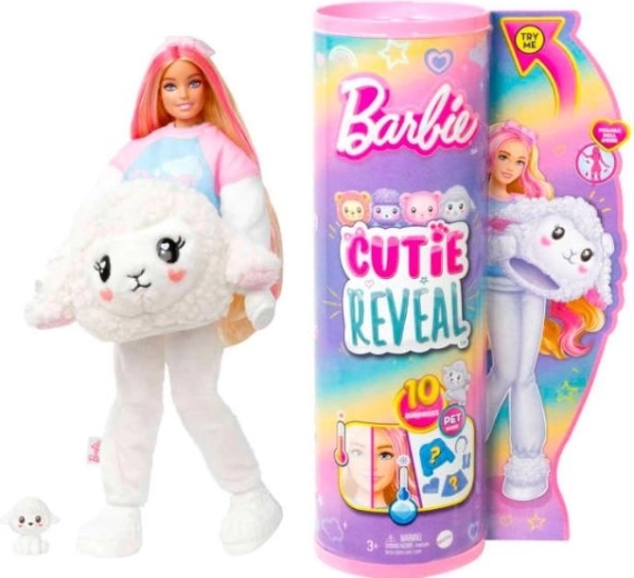 Barbie Cutie Reveal cosy cute tees lalka owieczka
