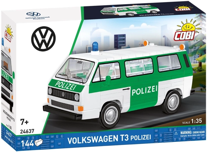 Cobi Volkswagen T3 policja 1:35 (144 elementy) - 1 szt.