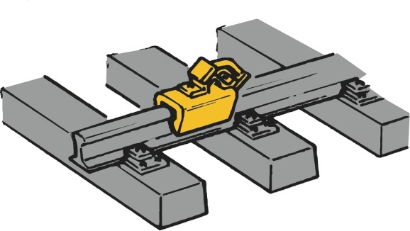 Żółte odbojnice torowe ROCO, zestaw 12 szt.