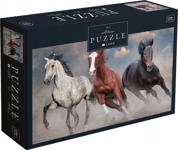 Puzzle Trzy dzikie konie, 1000 elementów