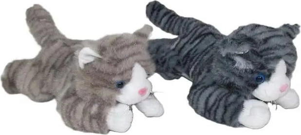 Pluszowy leżący kot z dźwiękiem 30 cm - 1 sztuka