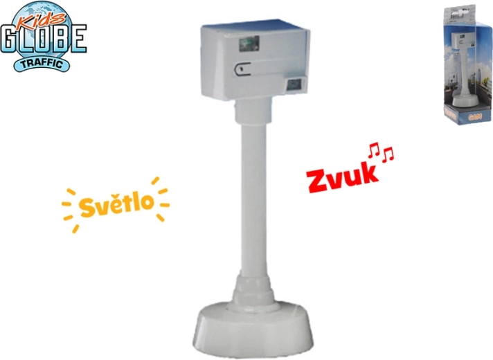 Kids Globe Traffic dziecięcy radar prędkości 12 cm ze światłem i dźwiękiem