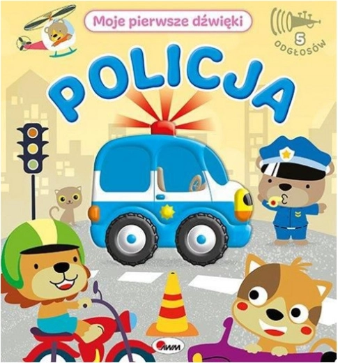 Moje pierwsze dźwięki – policja, dźwiękowa sensoryczna książeczka