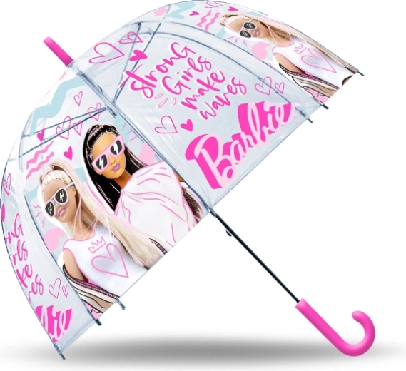 Automatyczny przezroczysty parasol BARBIE dla dzieci