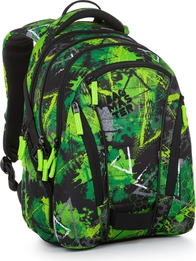 Plecak szkolny (dla ucznia) Bagmaster BAG 23 A zielono-czarny
