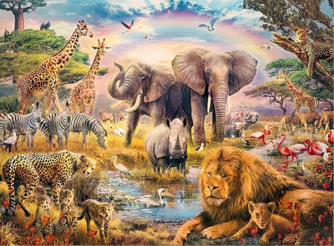 Ravensburger puzzle African Safari 100 elementów