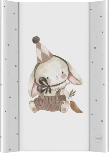Ceba Baby ultra lekka mata do przewijania ze sztywną deską 50 × 70 cm Clown Bunny