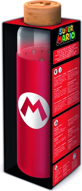 Szklana butelka z etui 585 ml – SUPER MARIO