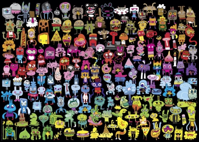 Puzzle Heye Tęczowe Doodle