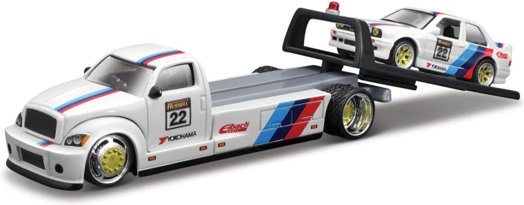 Maisto Elite Transport laweta z BMW M3 1988 1:64