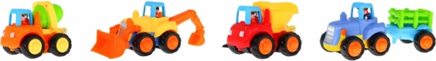 Zestaw pojazdów budowlanych z napędem