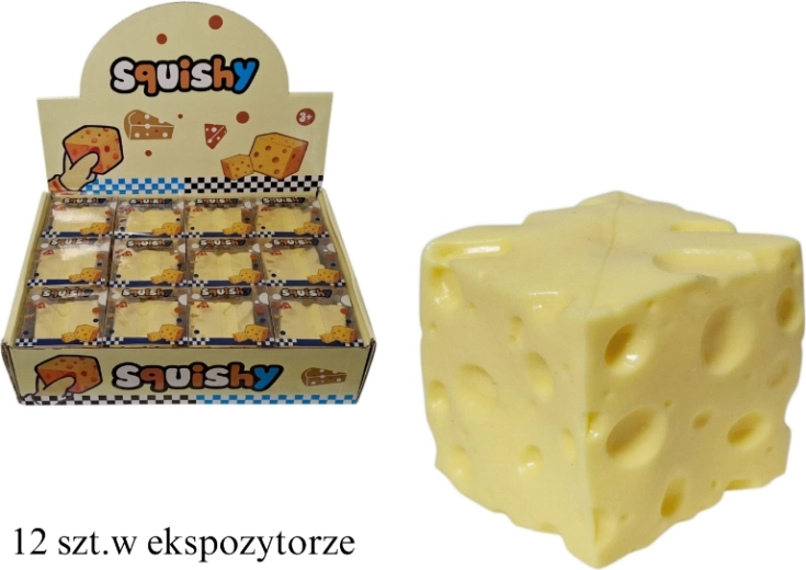 Antystresowy gniotek ser z wazelinowym wypełnieniem