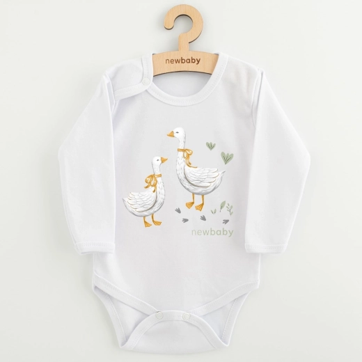 Body dziecięce z długim rękawem New Baby Gąski, rozmiar 62 (3–6 miesięcy)