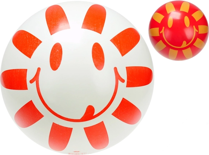 Dziecięca gumowa piłka z motywem kwiatowym 23 cm