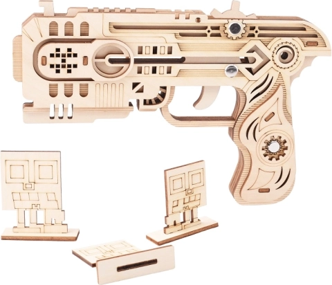 Drewniane 3D puzzle Dragon Chaser na gumki