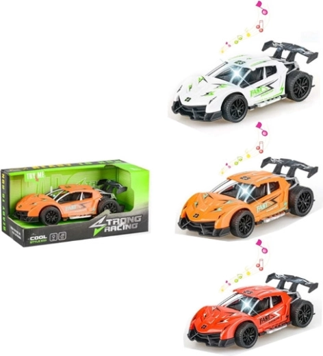 Sportowe auto z dźwiękiem i światłem – 1 sztuka