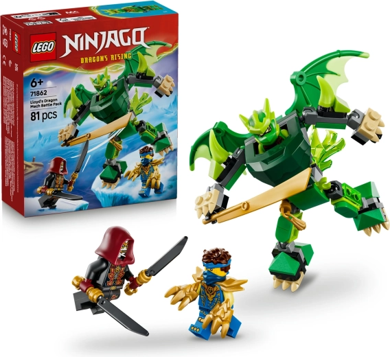 LEGO NINJAGO Smoczy mech Lloyda – zestaw bojowy