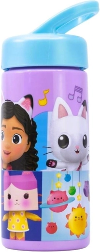 Plastikowa butelka Gabby’s Dollhouse z wysuwanym ustnikiem 410 ml