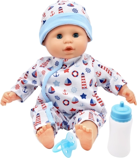 Lalka Dolls World Miminko Baby Joy niebieska 38 cm