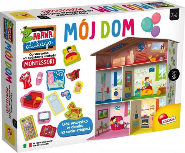 Montessori edukacyjna gra Maxi Mój dom