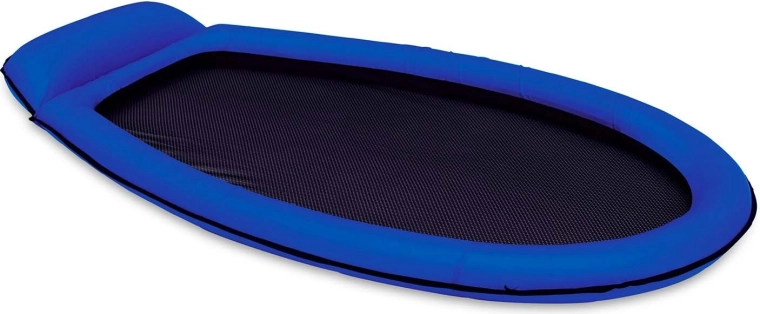 Materac plażowy z siatkowanym dnem 178 × 94 cm niebieski Intex
