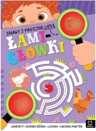 Zabawy z magiczną lupką: łamigłówki 6+ (zeszyt ćwiczeń z magiczną lupką)