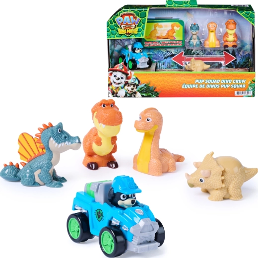 Spin Master Psi Patrol: Film Dino – zestaw Rex z pojazdem i figurkami dinozaurów