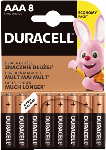 Mikrobaterie AAA DURACELL Basic, 8 szt.
