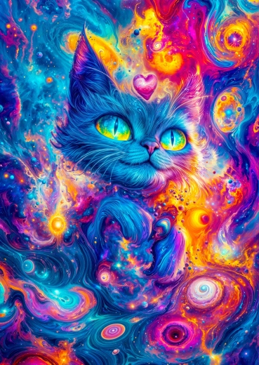Enjoy puzzle Kosmiczny kot 1000 elementów