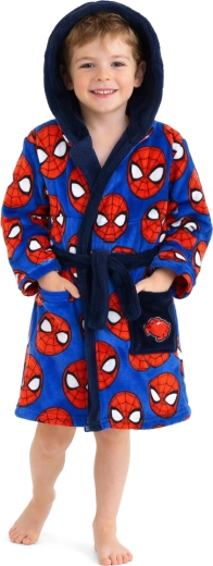 Dziecięcy szlafrok Spider-Man z kapturem