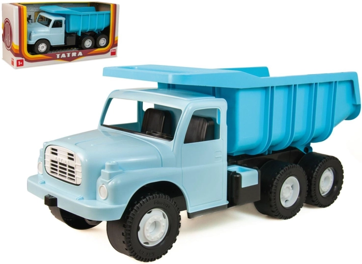 Tatra 148 plastikowy wywrotka 72 cm jasnoniebieska w pudełku