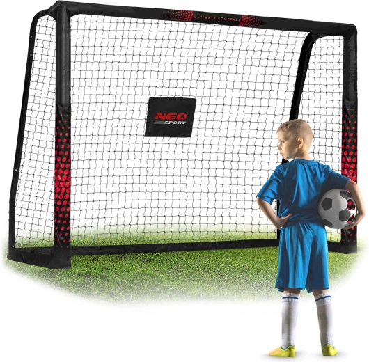 Bramka piłkarska Neo-Sport 180 × 120 × 60 cm czarno-czerwona
