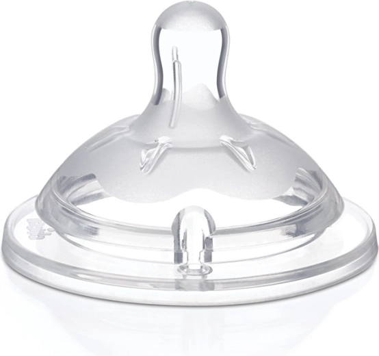 Chicco smoczek Natural Feeling, silikon, regulowany przepływ, 4m+, 2 szt.