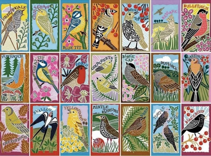 Gibsons puzzle RSPB: brytyjscy śpiewacy 1000 elementów