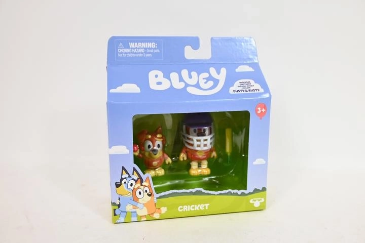 Figurki Bluey do krykieta Dusty i Rusty (2 szt. w opakowaniu)