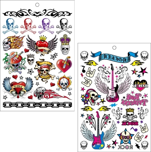 Naklejki tatuażowe – książka z ponad 200 motywami