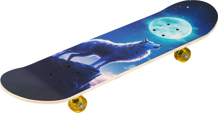Skateboard Wolf 31" z motywem wilka