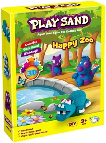 Sensoryczny 3D piasek kinetyczny – zwierzątka, zestaw do kreatywnej zabawy