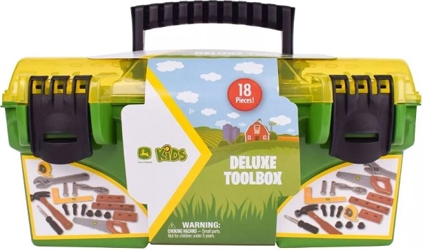 Tomy John Deere dziecięca skrzynka z narzędziami w walizce (18 el.)
