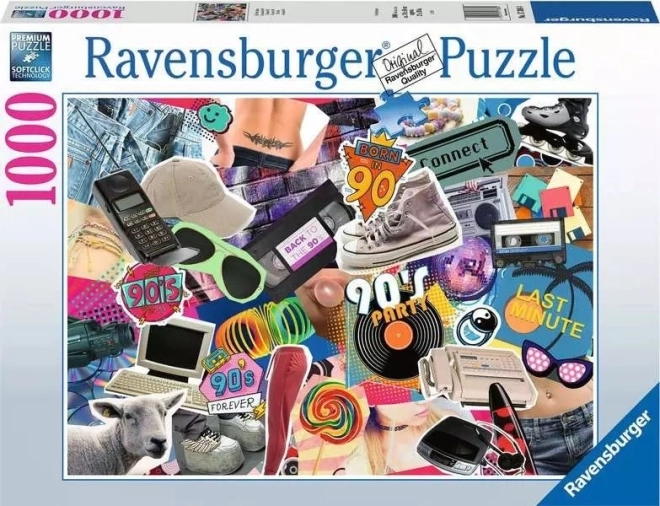 Puzzle Ravensburger 1000 elementów Lata 90.